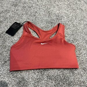 Nike Swoosh Red Sports Bra